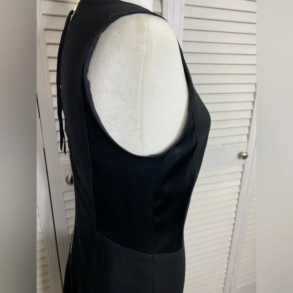 Size 4 Rag & Bone Sleeveless Little Black Dress w/ Side Paneling & Back Zipper - Picture 6 of 11